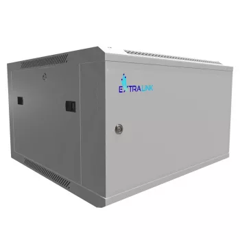 Sienas stiprinājuma skapis Extralink 6U 600x600 ASP Pelēks