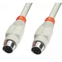 Lindy PS/2 1,0m PS/2 kabelis 1 m Pelēks