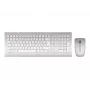 CHERRY DW 8000 bezvadu tastatūras un peles komplekts, QWERTZ vācu izkārtojums, sudrabs/balts