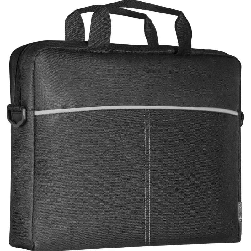 Soma klēpjdatoram DEFENDER Lite 39,6 cm (15,6 collu) Melna/Pelēka, poliesters, rāvējslēdzējs, rokturis, noņemama plecu siksna