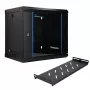 EXTRALINK LITE 9U 530x400 sienas skapis ar plauktu, melns