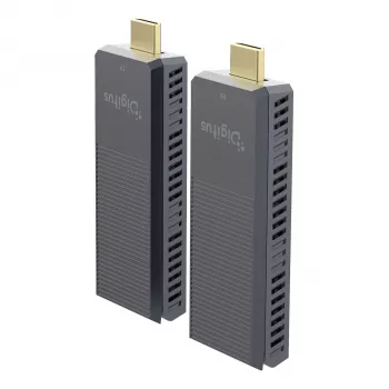 Bezvadu HDMI pagarinātāju komplekts DIGITUS DS-55359 — 4K/60Hz, 150 m, AV raidītājs un uztvērējs