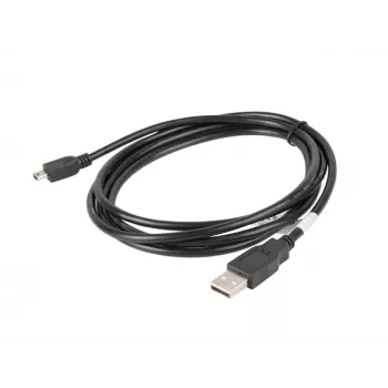 USB 2.0 kabelis mini AM-BM5P 1,8m melns