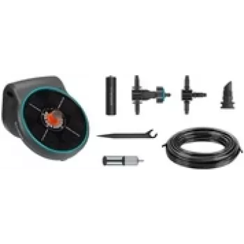 Apūdeņošanas sistēma GARDENA AquaBloom Set Solar Watering Control 13300-32 ar saules enerģijas vadības bloku dārza laistīšanai