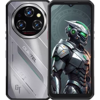 Oukitel WP62 6,58 inch viedtālrunis Dual SIM Android 15 5G USB Type-C 16 GB 512 GB 11000 mAh Sudrabs