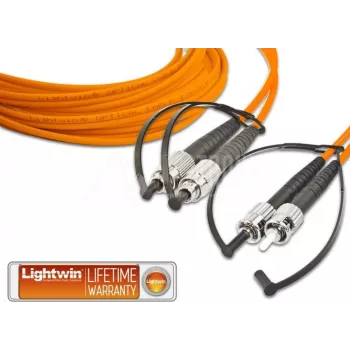 Lightwin LDP-50 FC-ST 5.0 duplekss LWL šķiedras kabelis, MM OM2, FC - ST