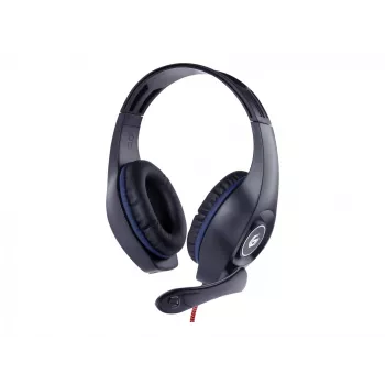 Vadu spēļu austiņas GEMBIRD GHS-05-B, apkārtauss, 20–20000 Hz, 2 m kabelis, 250 g, melna/zila