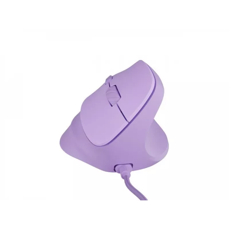 NATEC Crake 2 Pro pele - vertikāla, vadu, USB, optiska, 12800 DPI, violeta