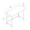 Saliekamais galds Maclean MC-1250 B, melns, mobilais, 100x50 cm, max. 50 kg