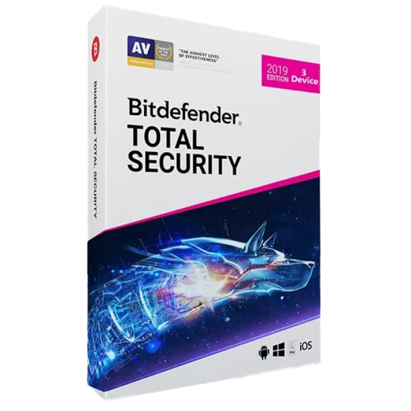 Bitdefender Total Security | 3 PC | 1 Gads | Tikai ES