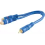 Audio kabelis RCA 2 x RCA ShiverPeaks BS40045 0,2 m Zils