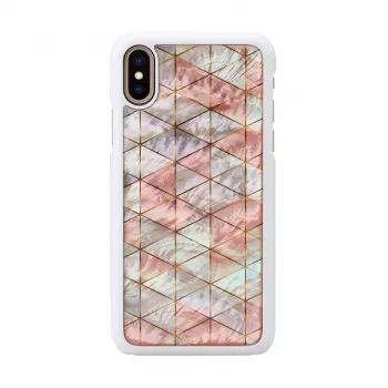 iKins viedtālruņa maciņš iPhone XS / XS Max dimanta balts aizsargpārvalks