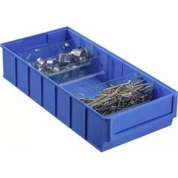 Uzglabāšanas kaste Allit 456550, 185×400×81 mm, zila, plastmasa