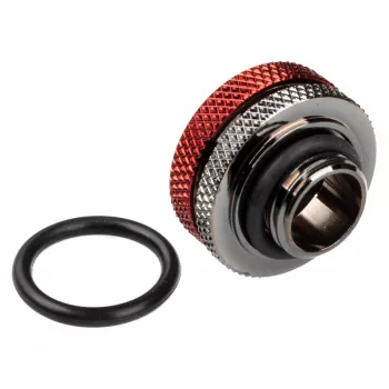 BitsPower Multi-Link Adapter taisns G1/4 inch vīrišķais uz 16mm AD cieto caurulīti, spīdīgi melns