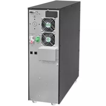 Qoltec 52284 Nepārtrauktās barošanas avots UPS | 10kVA | 10000W | Jaudas koeficients 1.0 | LCD | EPO | USB | On-line