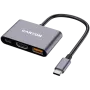 Canyon DS-4 USB Type-C centrmezgls 10000 Mbit/s HDMI USB 3.2 Gen 2