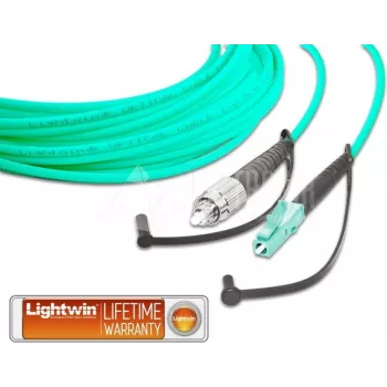 Lightwin LSP-50 FC-LC 2.0 OM3 - vienmoda LWL patch vads, FC - LC, OM3, 2,0 mm