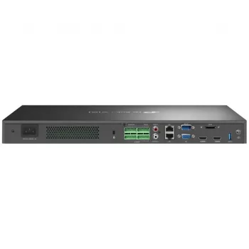 Tīkla video ierakstītājs TP-Link VIGI 64 kanālu NVR, 64ch ieeja, 4K 3840×2160, 16 kanālu atskaņošana, SATA HDD, līdz 64 TB, 2×LAN, USB-A