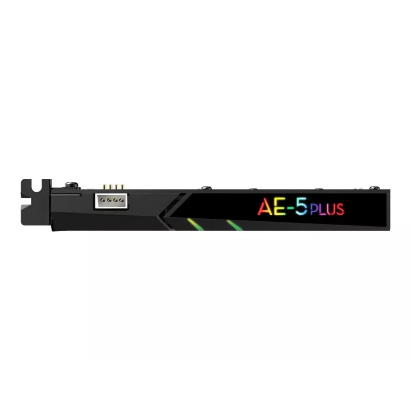 Creative Sound BlasterX AE-5 Plus Melna PCI-e RGB Spēļu Skaņas Karte