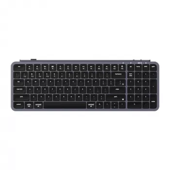 Keychron B2 Pro - US izkārtojums - Īpaši zema profila šķērveida - Space Grey bezvadu tastatūra