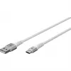 Goobay 74530 USB kabelis balts