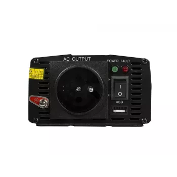 Strāvas invertors Green Cell INV14 300W, 24V DC → 230V, USB, E tipa kontaktdakša, aktīvā dzesēšana