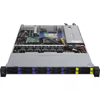 ASRock 1U8S4E-GENOA/2T servera barebone ar SP5 (LGA 6096) ligzdu, 1U plaukta statīvs