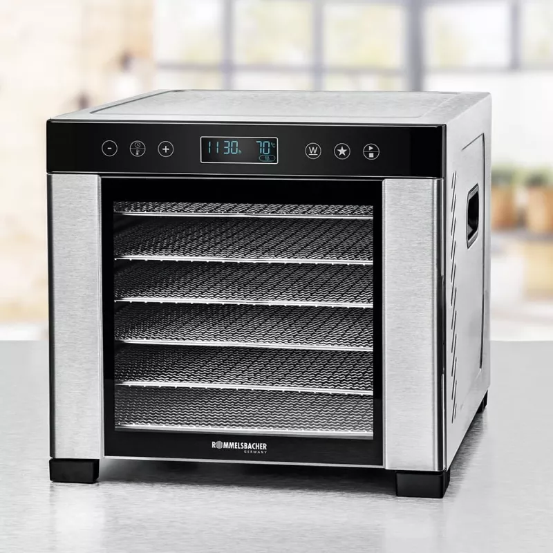 ROMMELSBACHER DA 950, Melna, Nerūsējošs tērauds, LCD, 99 h, 6000 cm², 380 x 394 mm