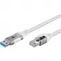 Goobay 74160 – USB 3.0 tipa A tīkla adaptera kabelis Gigabit Ethernet 3 m – tīkla karte – 1.000 Mbps (74160)