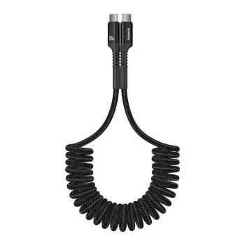 Baseus Fish-Eye USB-C uz USB-C ātrās uzlādes kabelis 1 m 100 W Melns