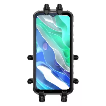 Pasažieru turētājs UleFone Armor Mount Pro mobilajiem telefoniem — kronšteina stiprinājums velosipēdam un skrejritenim, melns