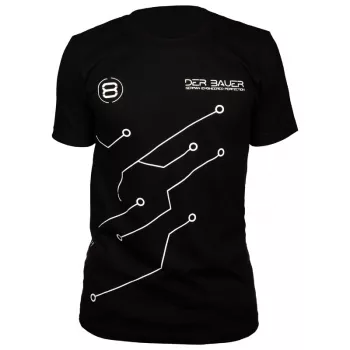 T-krekls der8auer PCB-Design XL — der8auer T-krekls ar shēmas plates dizainu (XL)