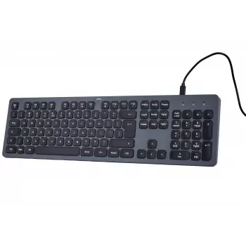 Vadu tastatūra HAMA CK-400 melni pelēka