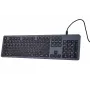 Vadu tastatūra HAMA CK-400 melni pelēka