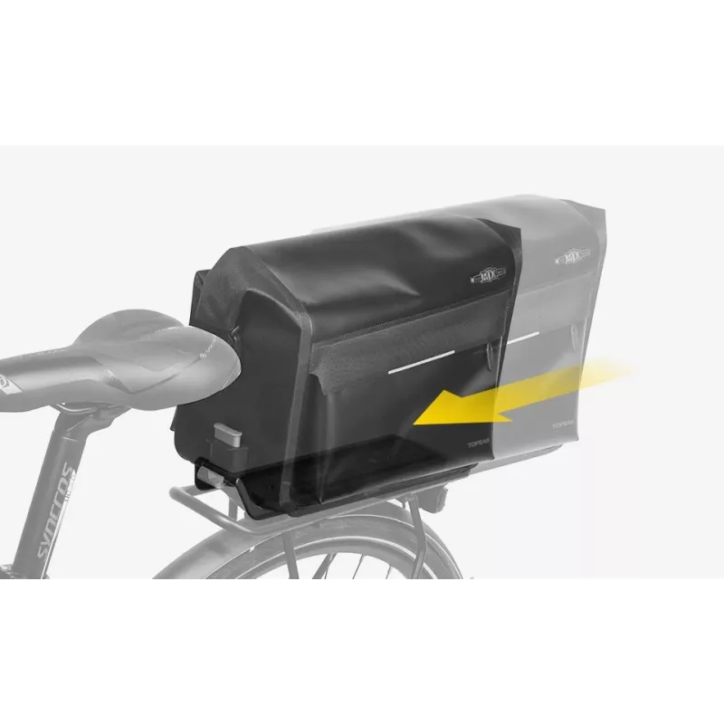 TOPEAK TA2406 bagāžnieka platforma — polimērs, 320×94×61 mm, melna