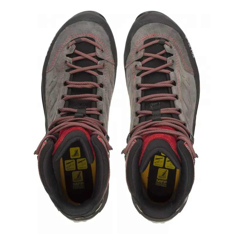 Salewa MTN Trainer Mid GTX Vīriešu Ogles, Pelēks, Sarkans