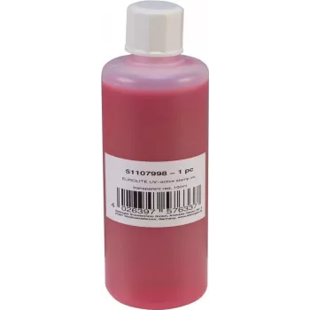 EUROLITE UV-aktīvā caurspīdīgā sarkanā zīmogu tinte 100 ml