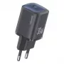usams 30W GaN USB-C ātrais lādētājs USA001446 — melns