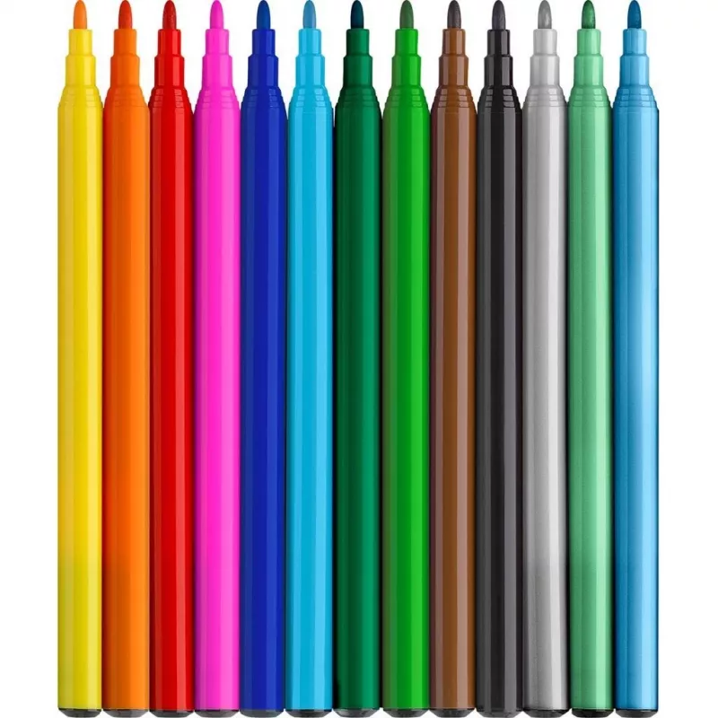 Flomāsteru komplekts Faber-Castell 554214 daudzkrāsains 13 gab.