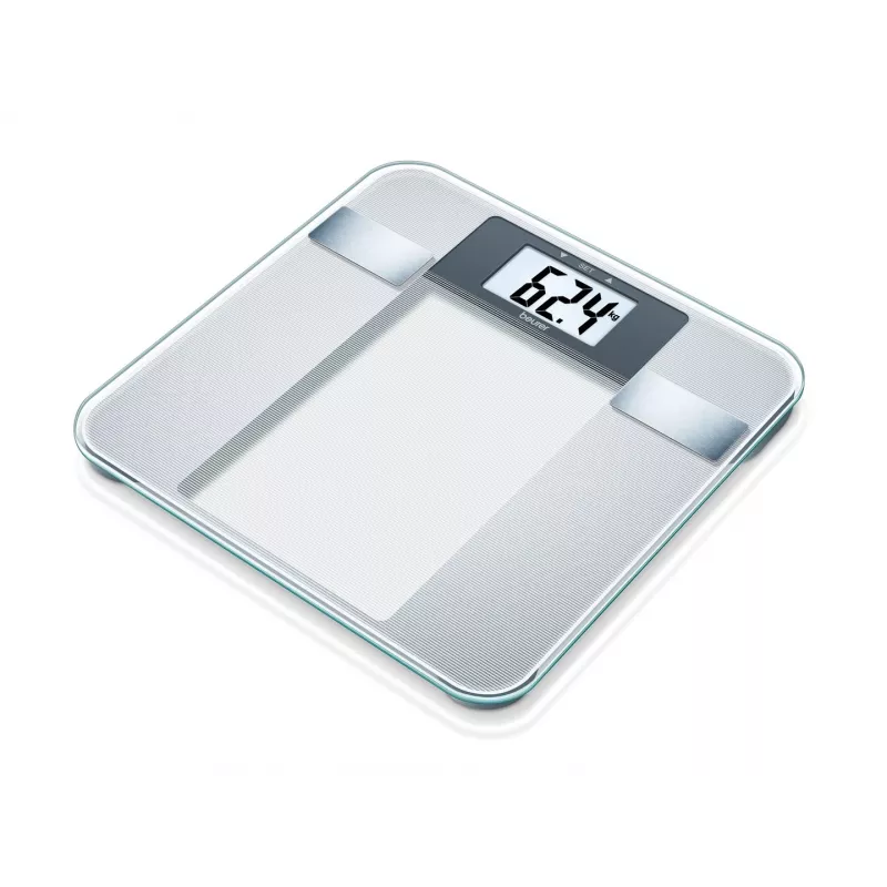 Personīgie svari Beurer BG 13 Square Grey, Caurspīdīgi