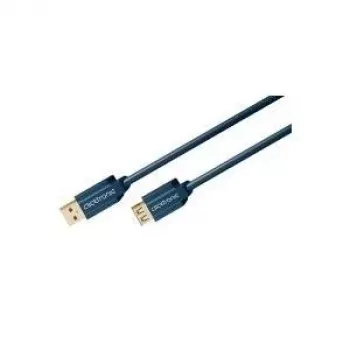 ClickTronic 3m USB 3.0 A/A vītne/ligzda zils USB kabelis (70120)