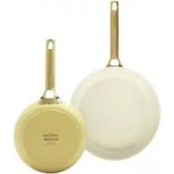 Cepamo pannu komplekts GreenPan Padova Reserve — alumīnijs, dzeltena, Ø20 cm & Ø26 cm (2 gab.)
