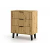 SCANDI 3S plāns ozols ARTISAN kumode