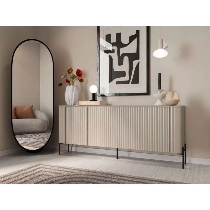 Cama VERA kumode 190x40x80 kašmira matēts