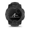 Garmin Instinct 3 Solar Tactical Edition 50 mm viedais pulkstenis, melns, ar silikona siksniņu