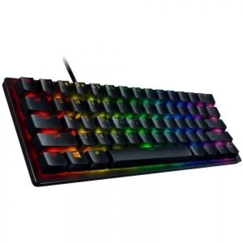 Razer Huntsman Mini, Gaming tastatūra, melna, DE-Layout, Razer Lineārie optiskie (sarkanie)
