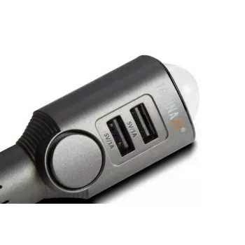 Auto lādētājs mobilajām ierīcēm Technaxx 4743 Universāls Melns Cigarešu šķiltavas
