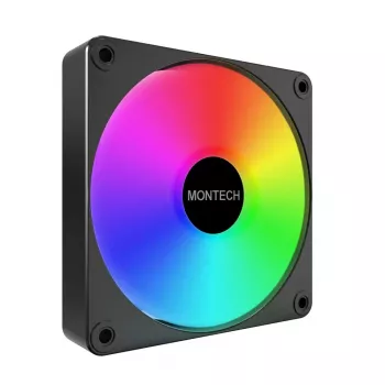 Montech GF120 V2 ARGB 120 mm datora korpusa ventilators, melns, 1 gab.