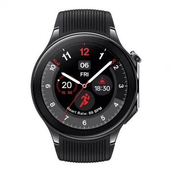 OnePlus Watch 2 - 46 mm - viedpulkstenis ar fluoroelastomēra siksniņu - plaukstas locītava 140-210 mm - 3.63 cm (1.43) displejs