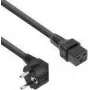 ACT barošanas vads CEE 7/7 (leņķa) - C19 IEC Lock melns 2 m, EL262S